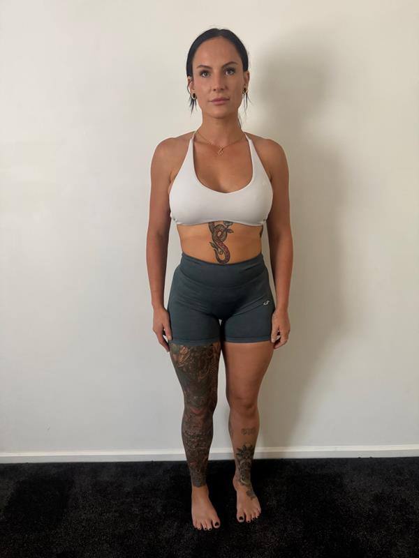 Women’s transformation after front view