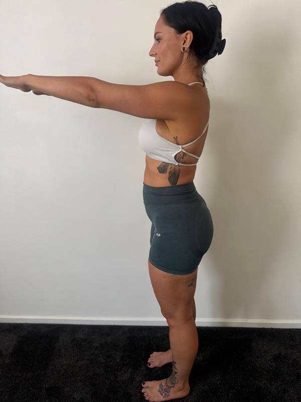 Women’s transformation after side view